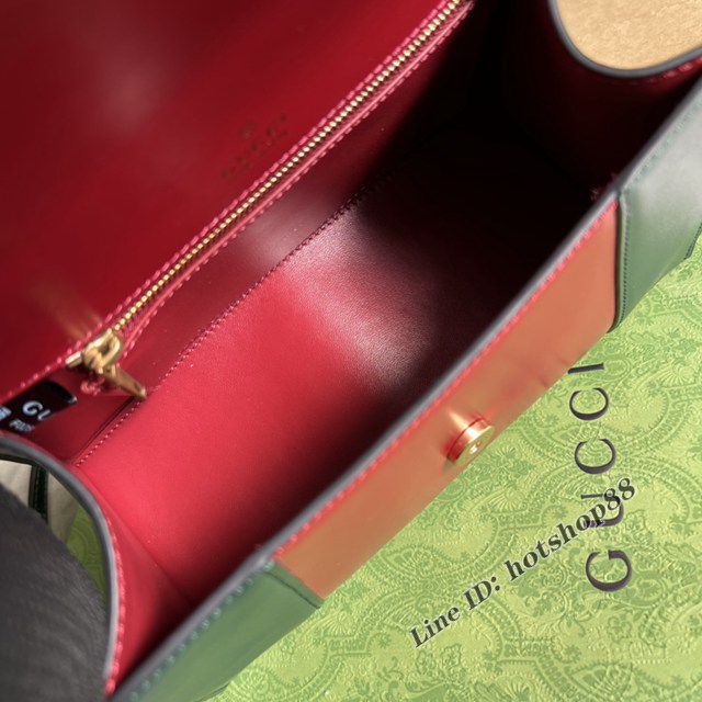 Gucci官網新款黑紅拼色包 古馳BALENCIAGA×GUCCI聯名全新“Aria-時尚詠歎調”系列女包681697 gqy4738